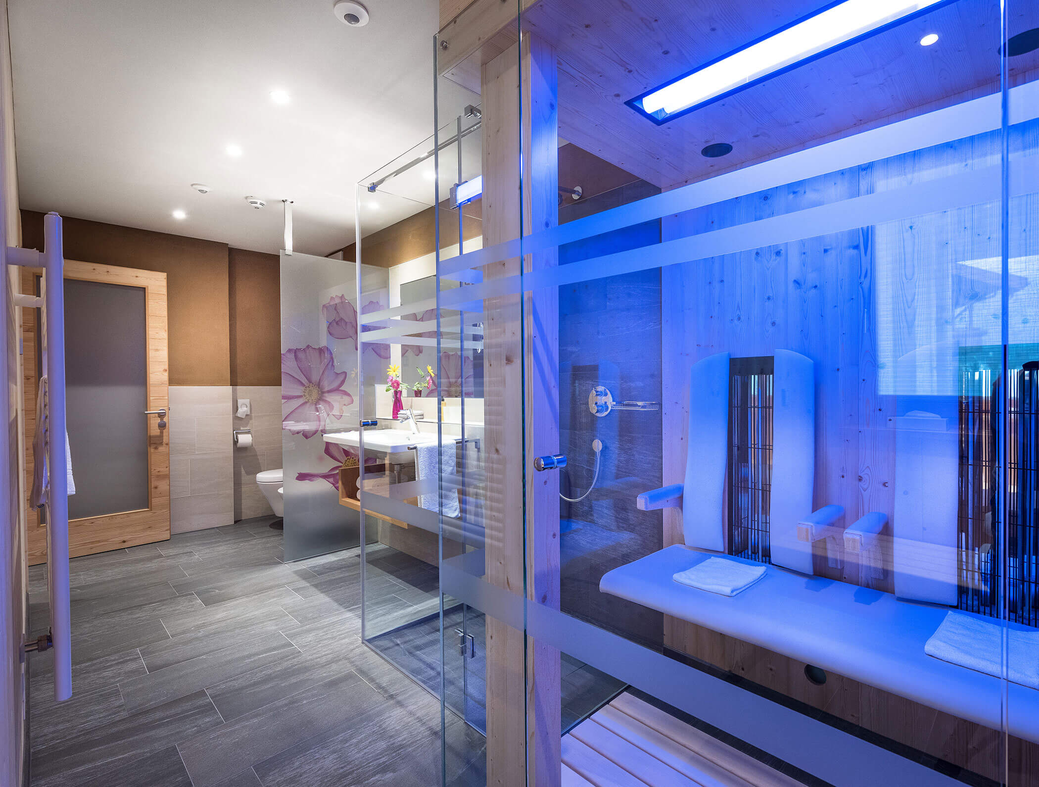 Chalet Rudana - Chalet Giardino cabina a infrarossi in bagno