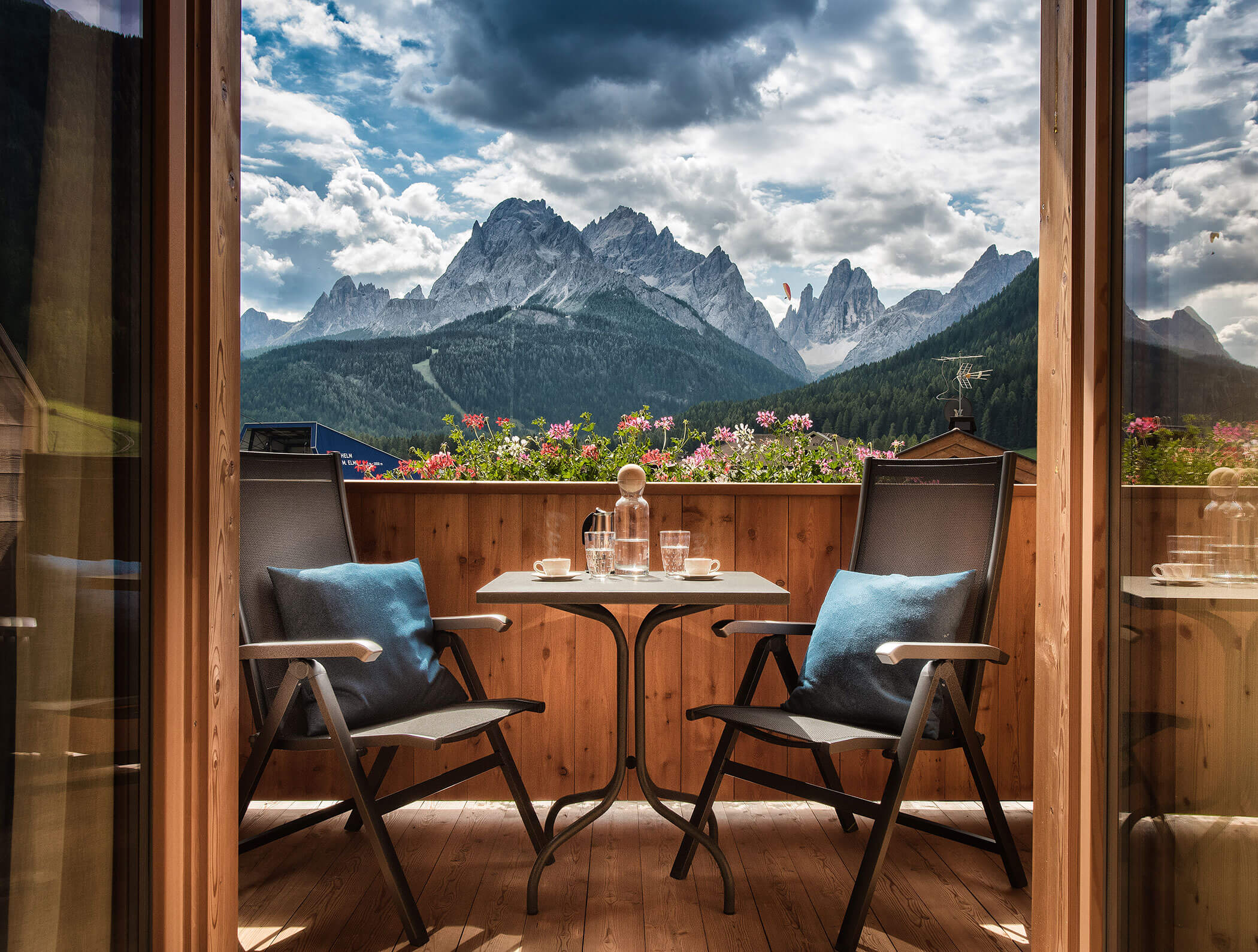 Chalet Rudana - Chalet Aria balcone